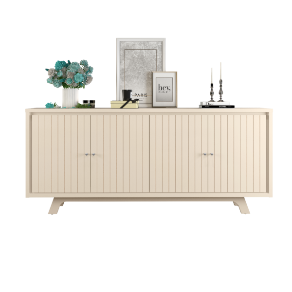 BUFET BRISE 180cm OFF WHITE/OFF WHITE 100% MDF - Image 2