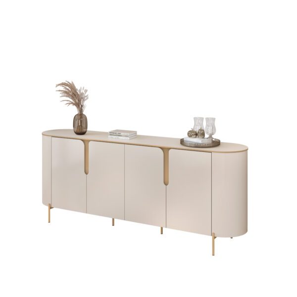 BUFFET CLEO 196cm OFF WHITE 100% MDF - Image 4