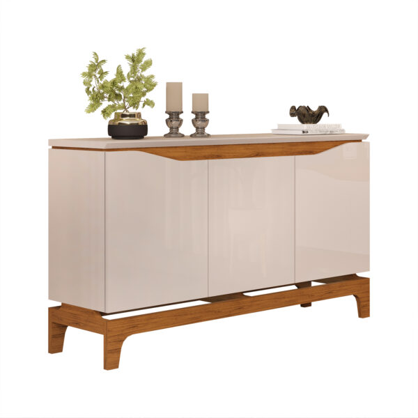 BUFFET NICE 136cm FREIJO/OFF WHITE 100% MDF - Image 4