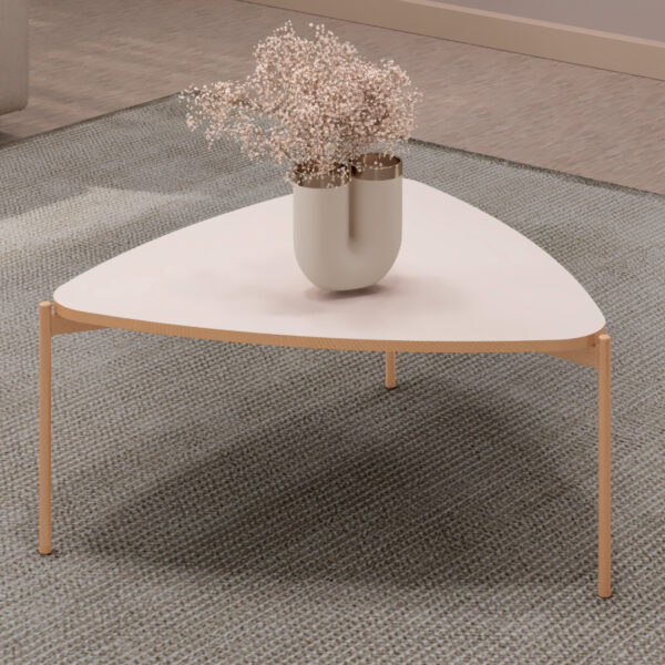 MESA DE CENTRO ISA 76,5cm OFF WHITE 100% MDF