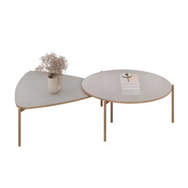 CONJUNTO MESA DE CENTRO ISA E BELA cm BALI/BALI 100% MDF - Image 2