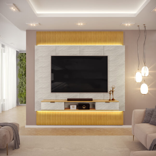 PAINEL EXTENSIVEL HIT 229cm a 290cm BALI/CEDRO 100% MDF