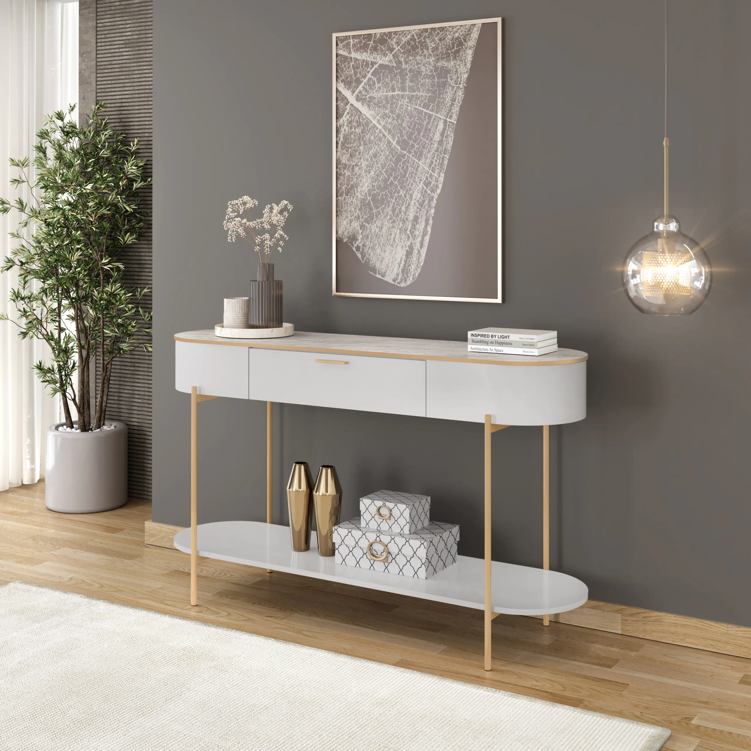 APARADOR CAREN 135cm BALI/QUARTZO 100% MDF