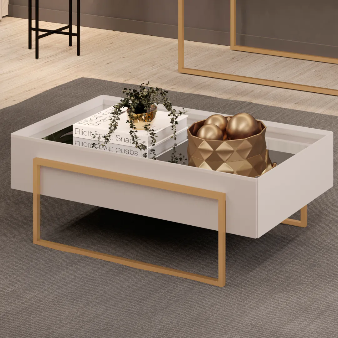 MESA DE CENTRO PILAR 91,5cm BALI 100% MDF