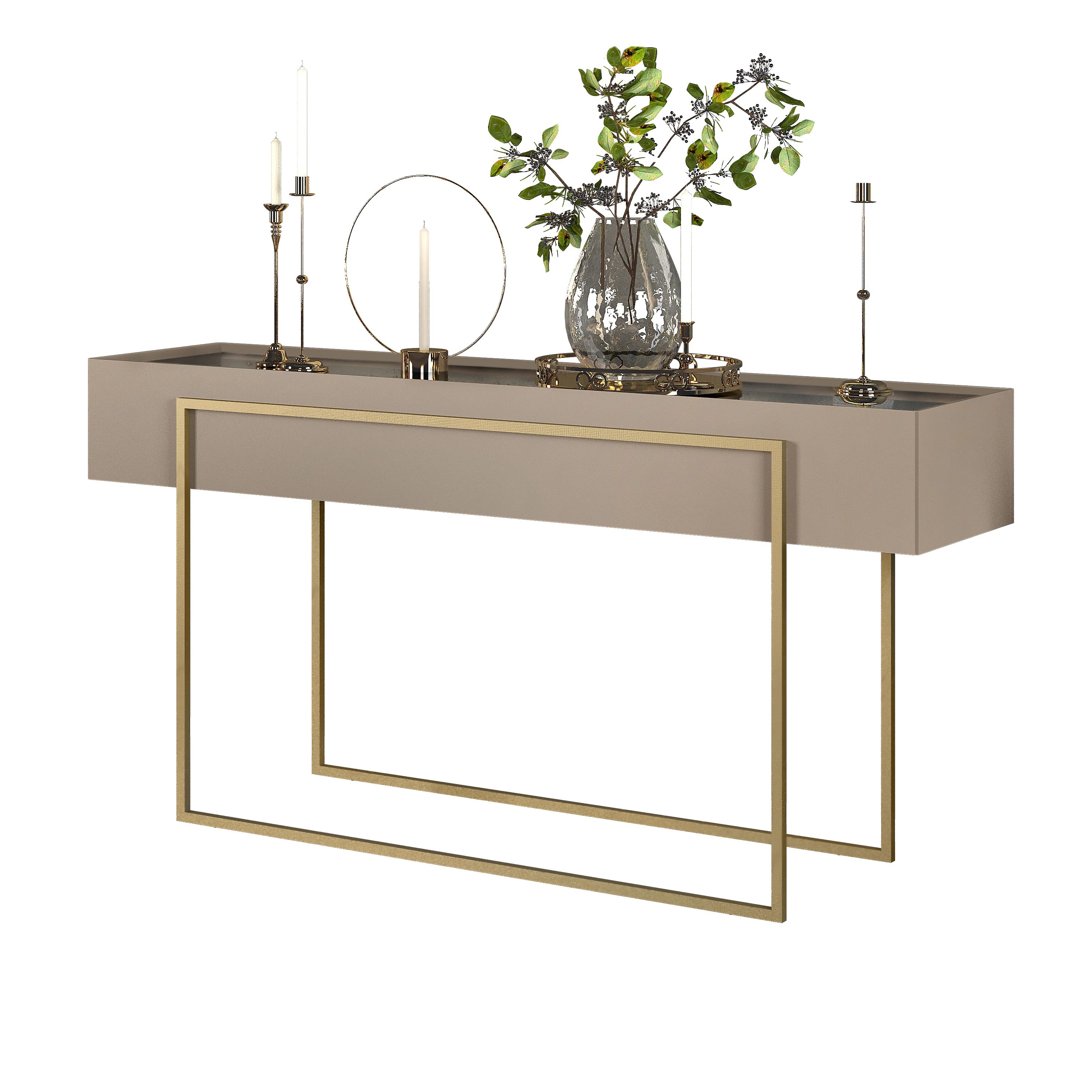 APARADOR PILAR 137cm GRIZ 100% MDF - Image 3