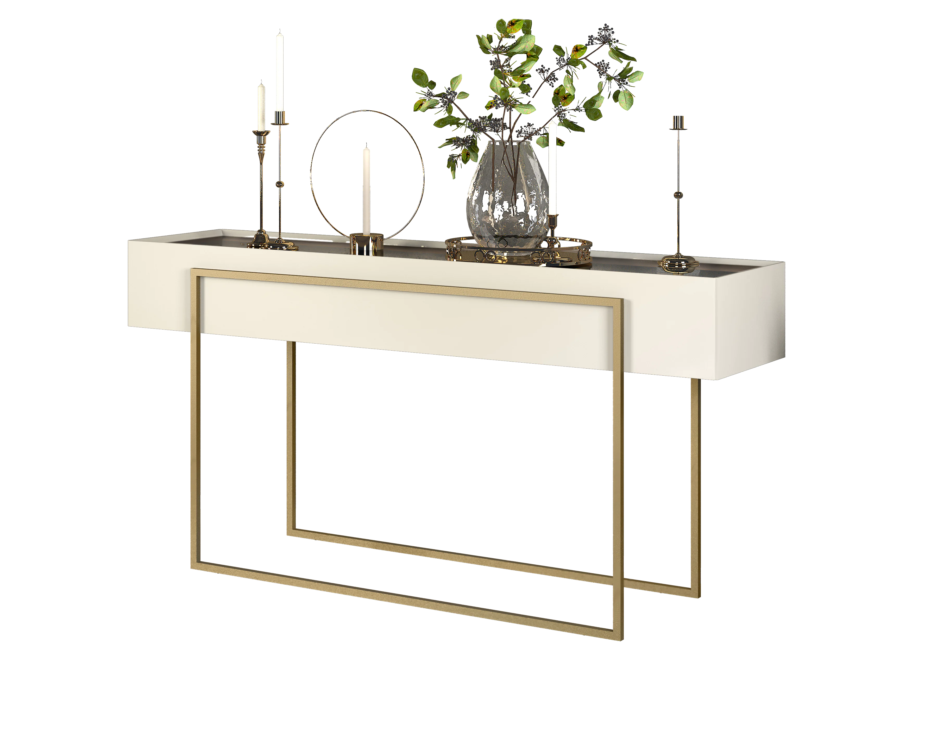 APARADOR PILAR 137cm OFF WHITE 100% MDF - Image 2