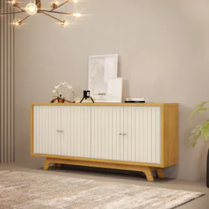 BUFET BRISE 180cm CEDRO/OFF WHITE 100% MDF