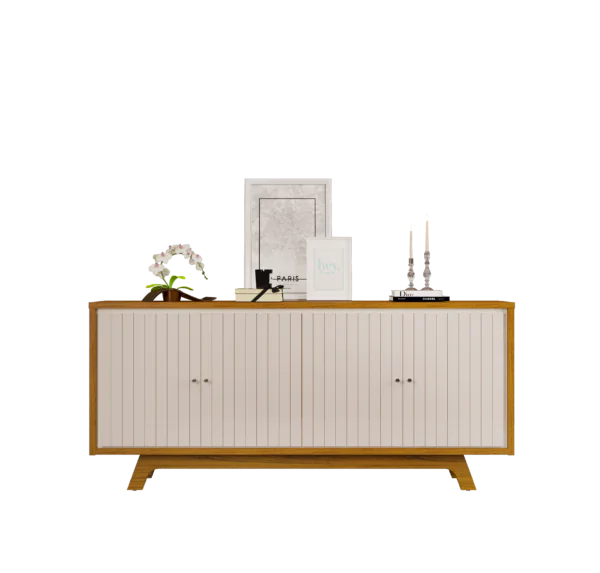 BUFET BRISE 180cm FREIJO/OFF WHITE 100% MDF - Image 3
