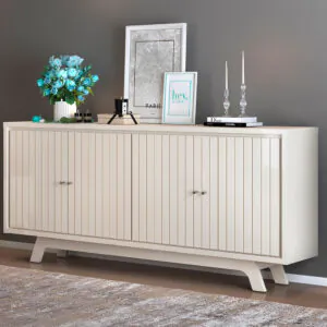 BUFET BRISE 180cm OFF WHITE/OFF WHITE 100% MDF