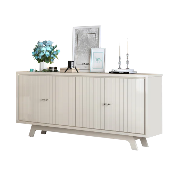 BUFET BRISE 180cm OFF WHITE/OFF WHITE 100% MDF - Image 5