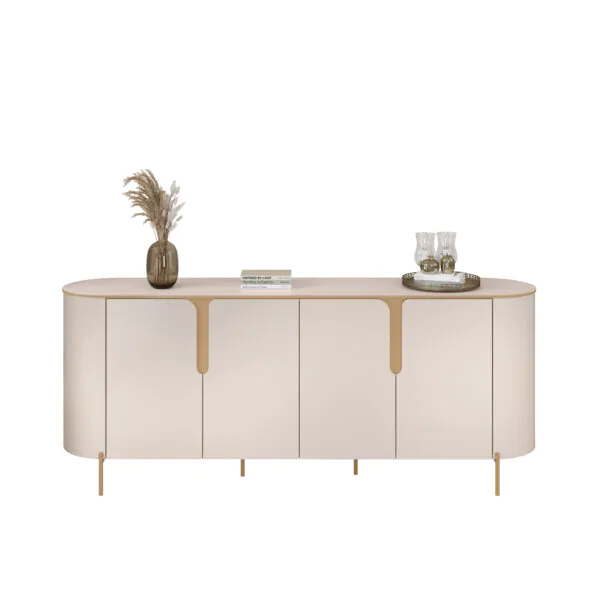 BUFFET CLEO 196cm OFF WHITE 100% MDF - Image 3