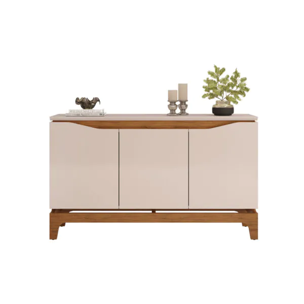 BUFFET NICE 136cm FREIJO/OFF WHITE 100% MDF - Image 2