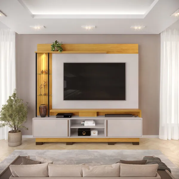 HOME THEATER MARTINO - COM PES 200cm CEDRO/BALI 100% MDF