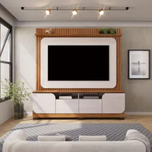 HOME VOGUE - COM PES 182cm FREIJO/OFF WHITE 100% MDF
