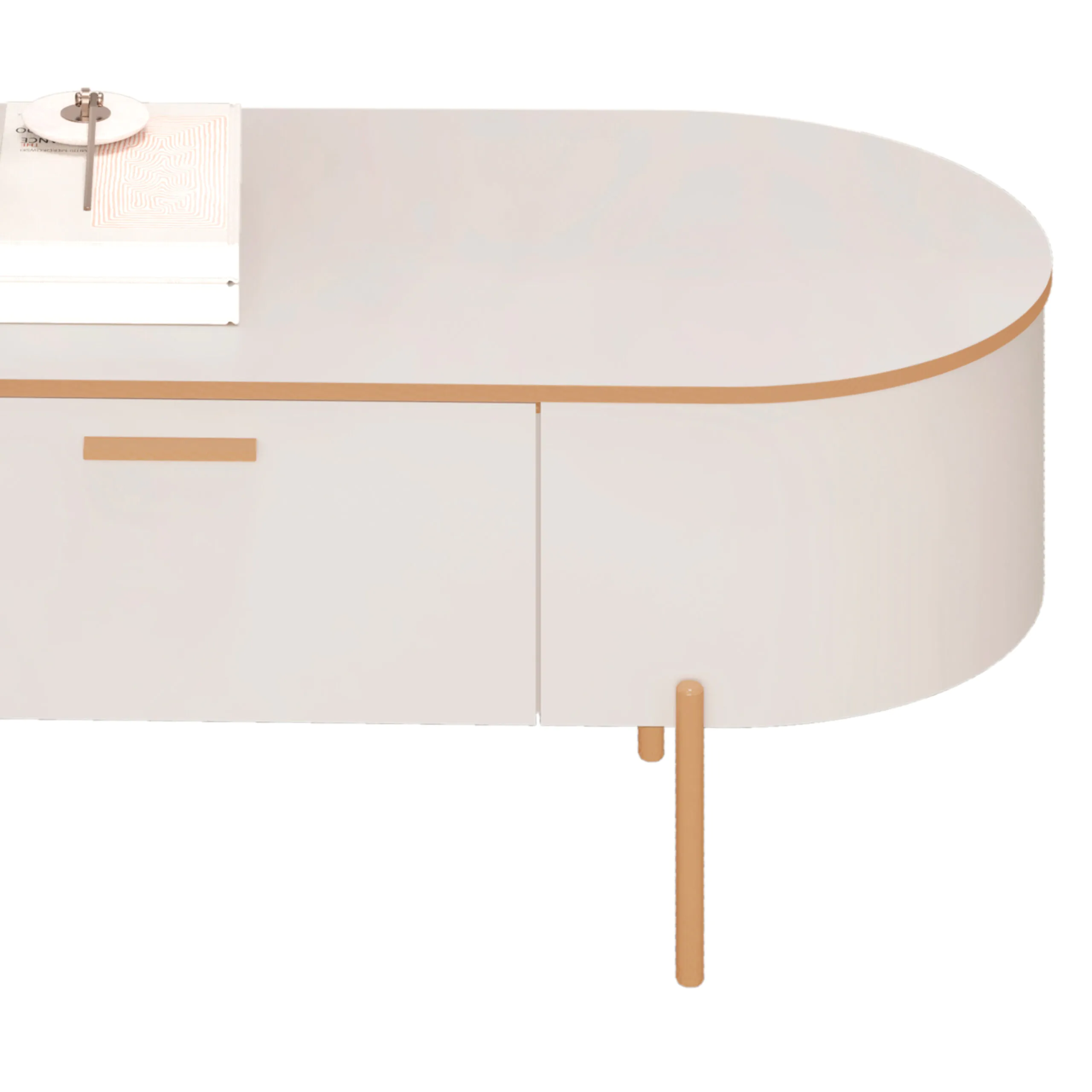 MESA DE CENTRO CELENA 107,5cm OFF WHITE/OFF WHITE 100% MDF - Image 7