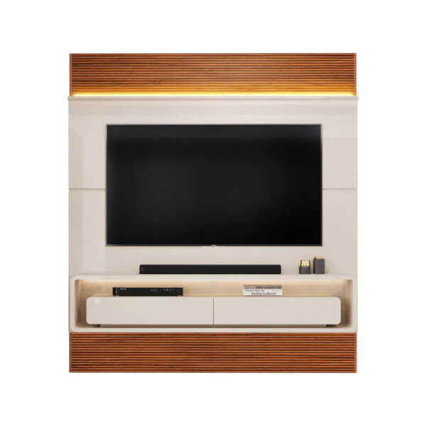 PAINEL TAYLOR 179,5cm OFF WHITE/FREIJO 100% MDF - Image 3