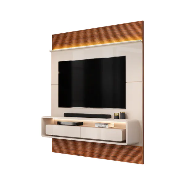 PAINEL TAYLOR 179,5cm OFF WHITE/FREIJO 100% MDF - Image 4