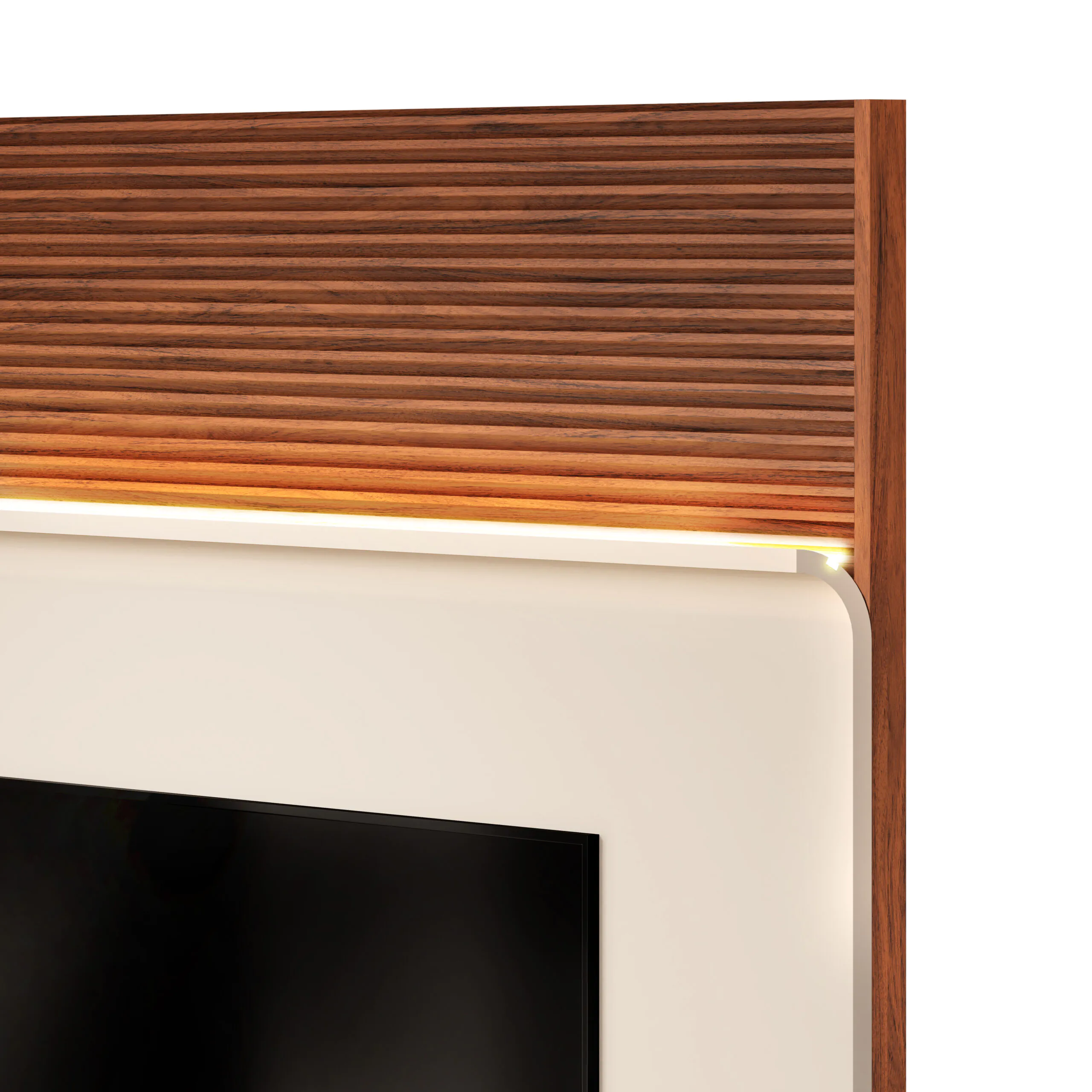 PAINEL TAYLOR 179,5cm OFF WHITE/FREIJO 100% MDF - Image 8