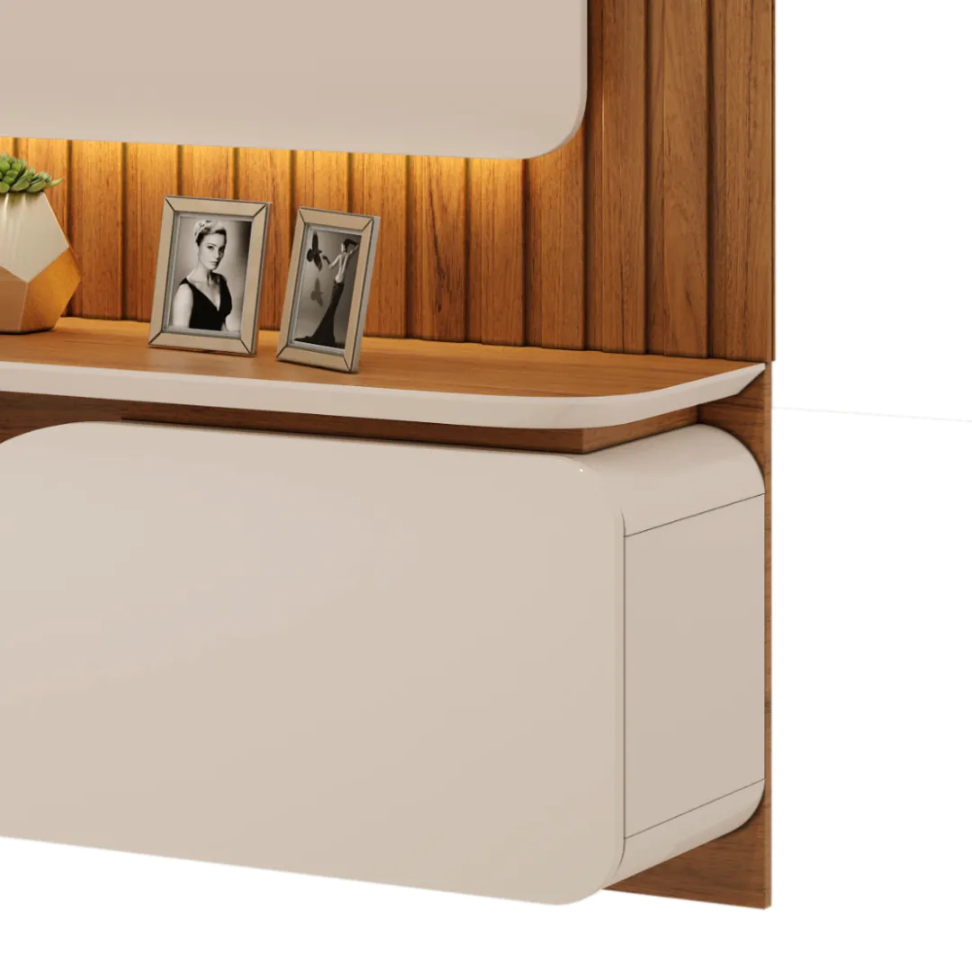 PAINEL TREVISO 210cm FREIJO/OFF WHITE 100% MDF - Image 4