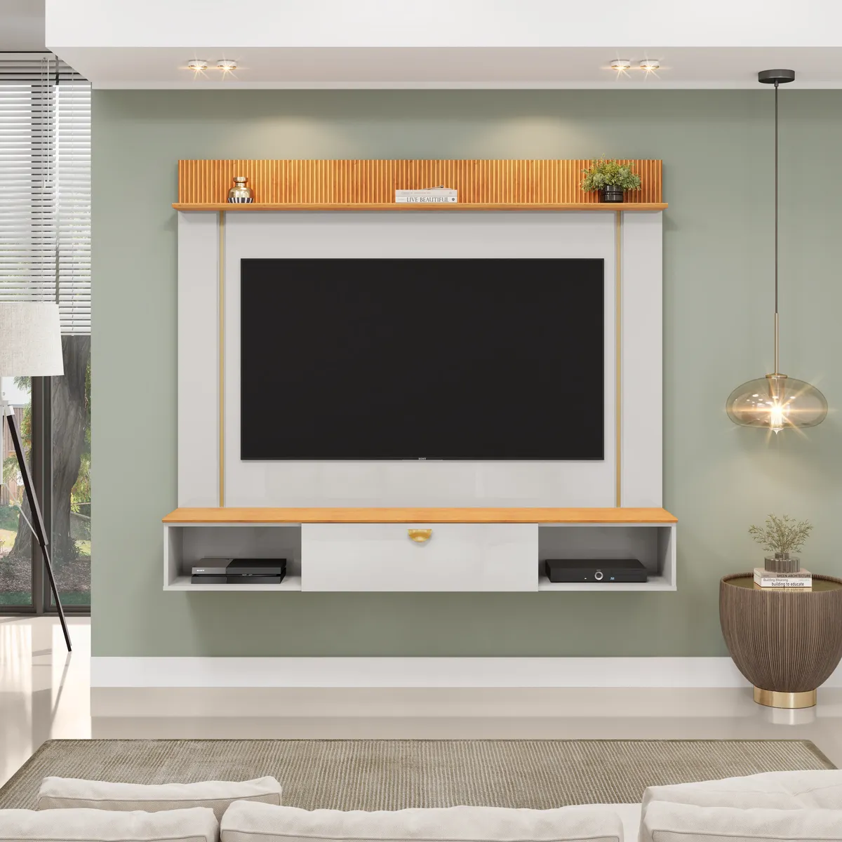 PAINEL IZA 176,5cm CEDRO/BALI 100% MDF