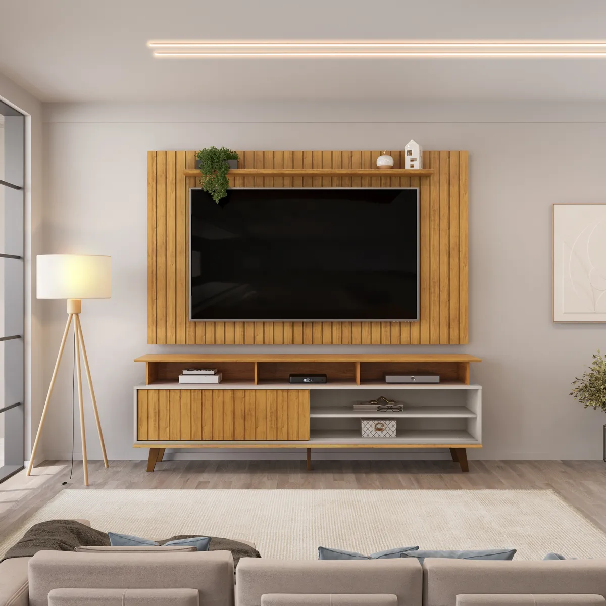 PAINEL LUME 179cm CEDRO/BALI 100% MDF - Image 3