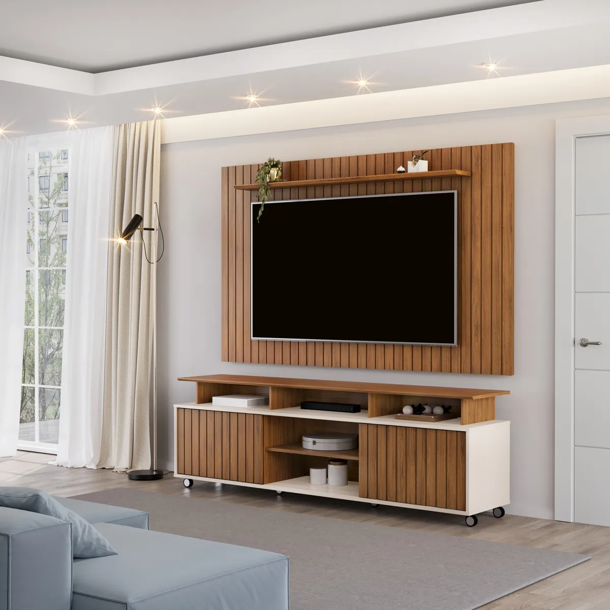 RACK OLIMPIC 180cm FREIJO 100% MDF - Image 2