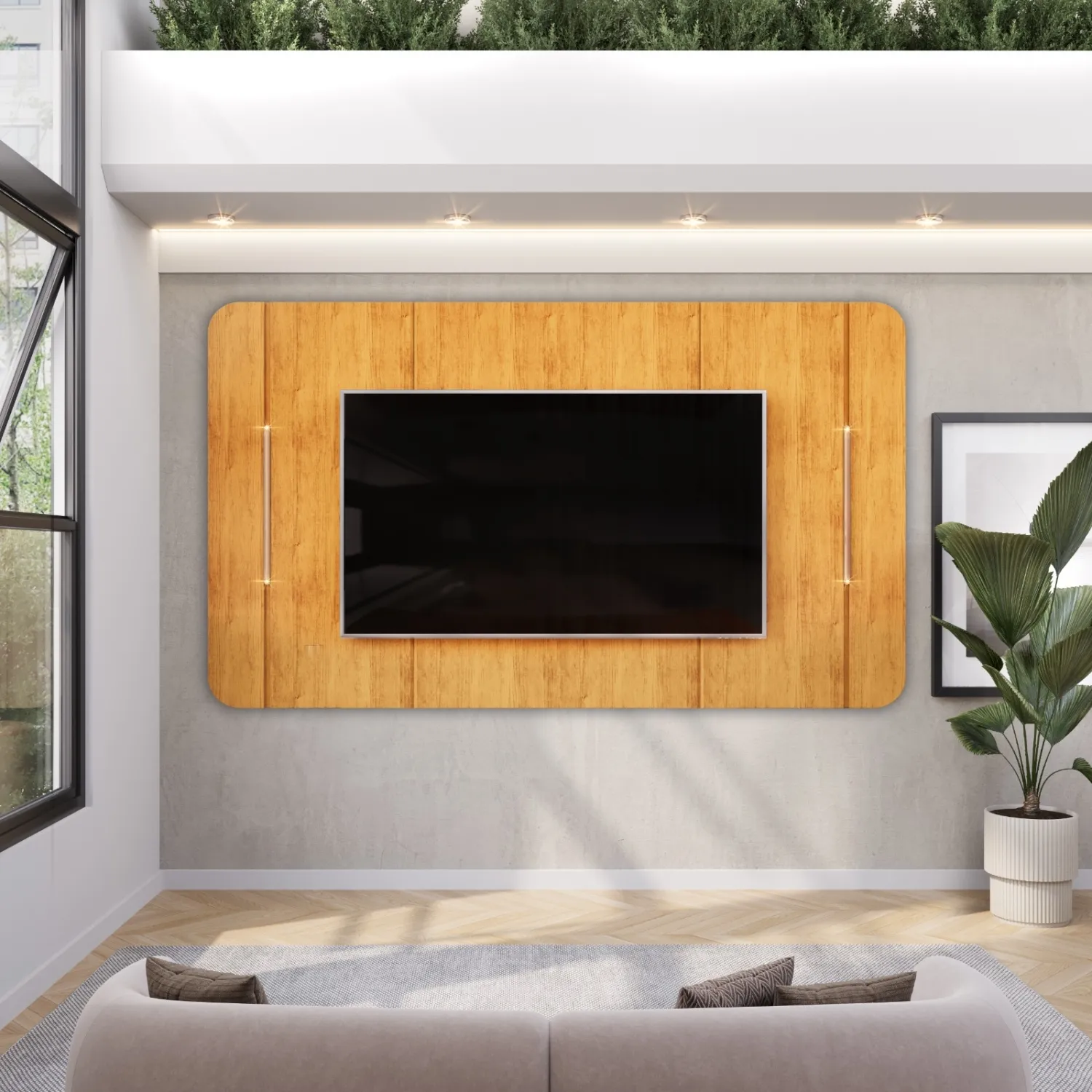 PAINEL ARETA 218cm BALI/CEDRO 100% MDF