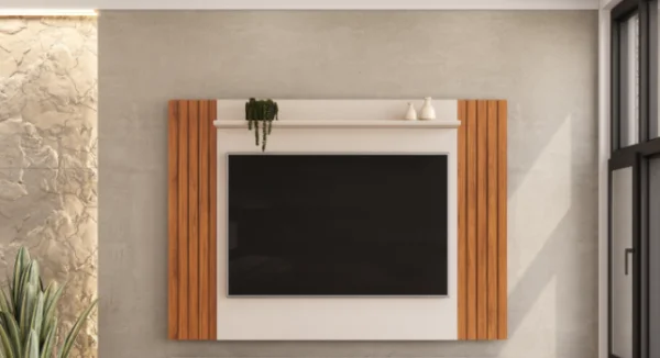 PAINEL TREND 1360-1500-1600cm FREIJO/OFF WHITE 100% MDF