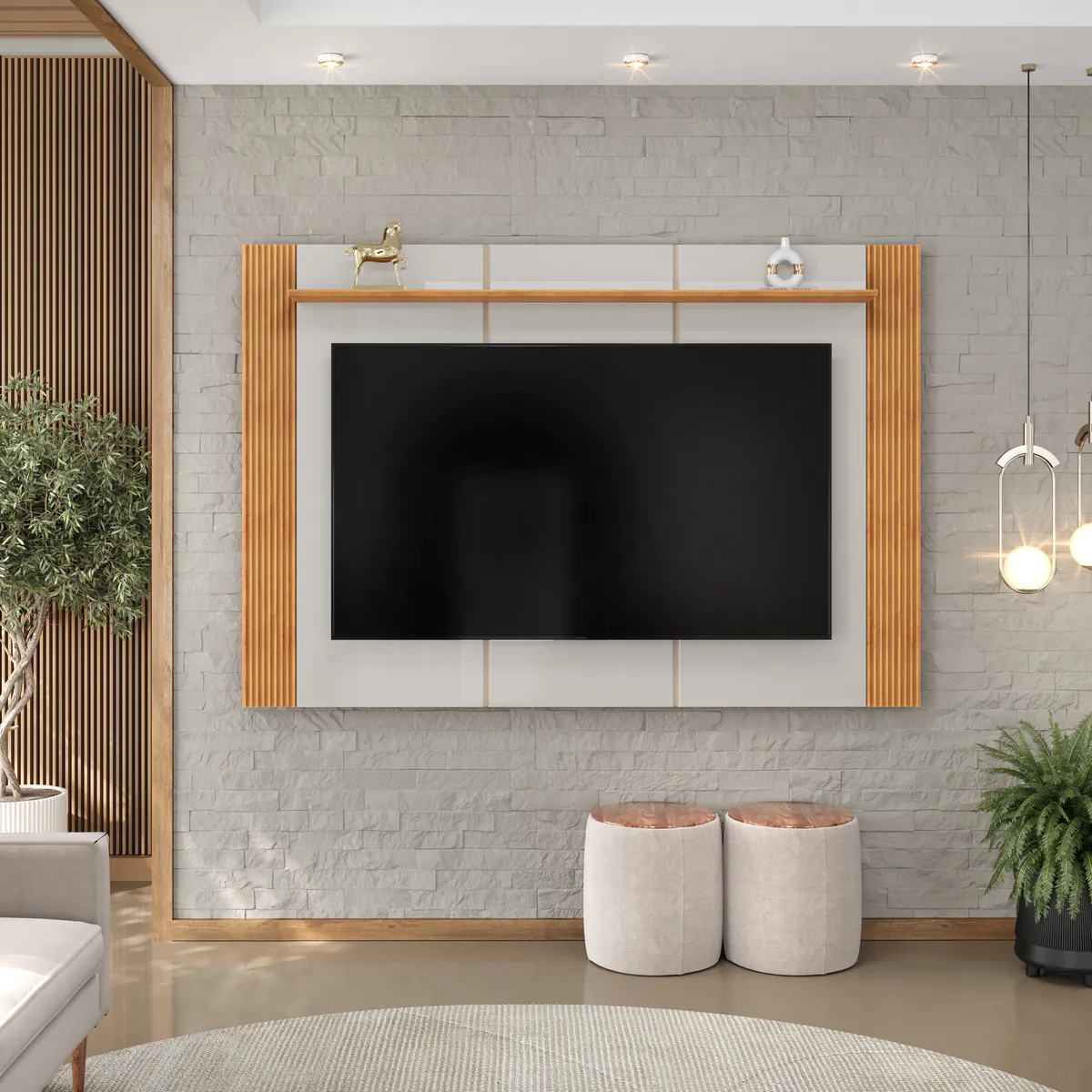 PAINEL HELO 183cm CEDRO/BALI 100% MDF