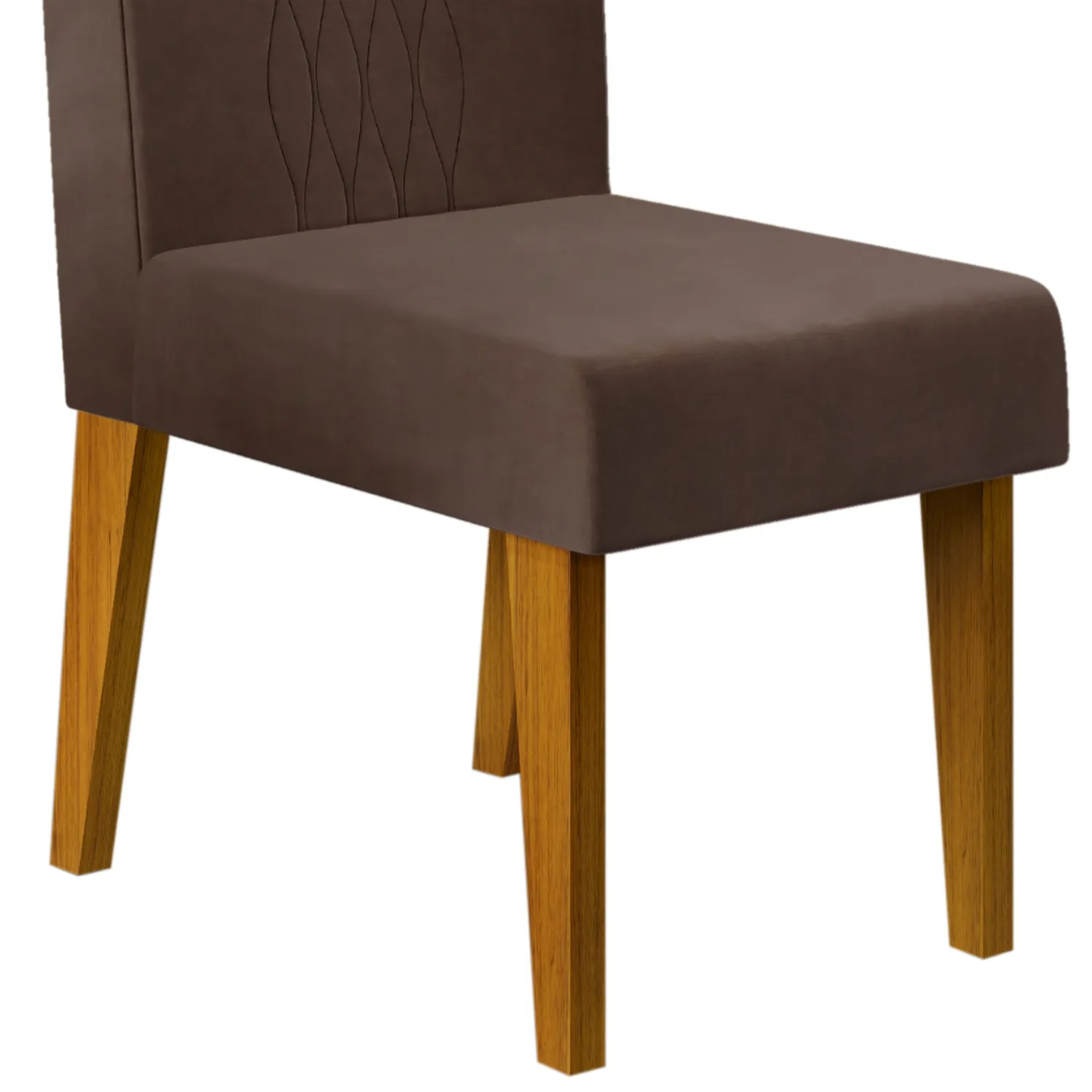 CONJUNTO DE CADEIRA LIA (2 UNIDADES) FREIJO/VELUDO MOCA - Image 2