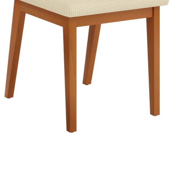 CONJUNTO DE CADEIRA SOFIA (2 UNIDADES) MADEIRA IPE/LINHO NEVE - Image 4