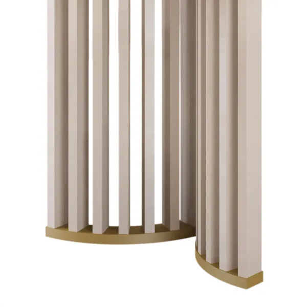 MESA LUMA - TAMPO CHANF. CURVO MAD/VD 1700X900X30 MM OFF WHITE/OFF WHITE - Image 2