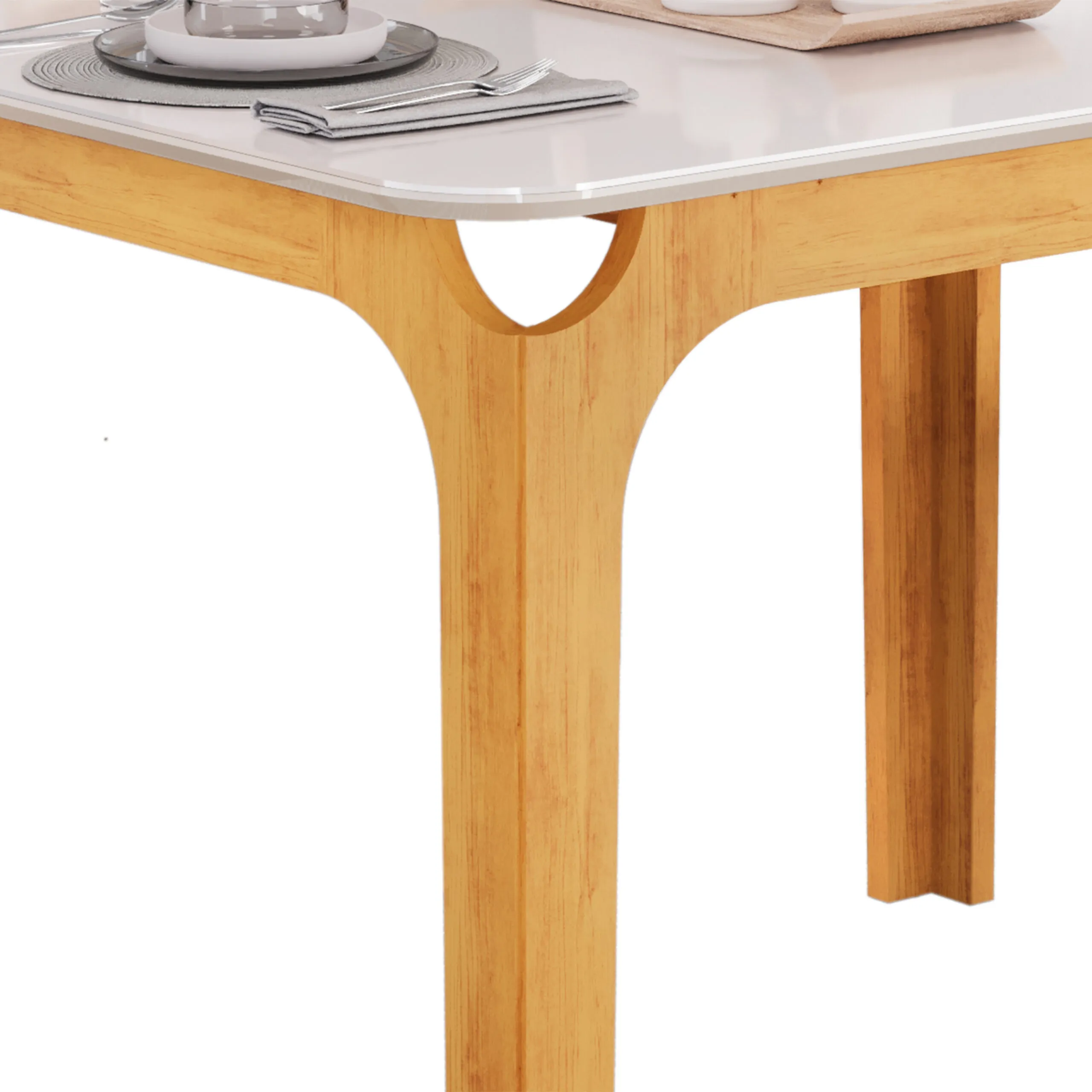 MESA MARINA - TAMPO CHANF. MAD/VD 1200X9000X22MM CEDRO/OFF WHITE - Image 2