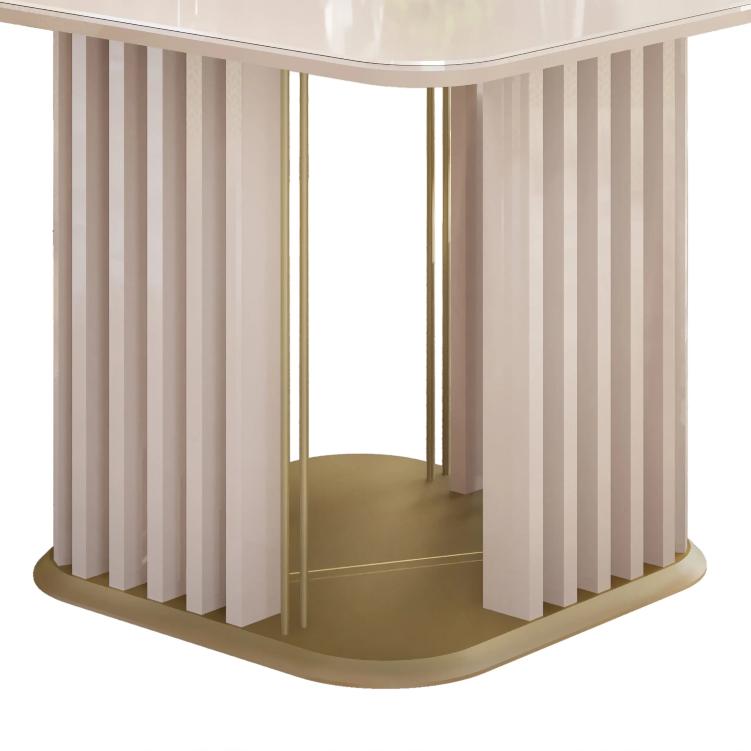 MESA MELISSA - TAMPO CHANF. MAD/VD 1360X1360X30 MM OFF WHITE/OFF WHITE - Image 4