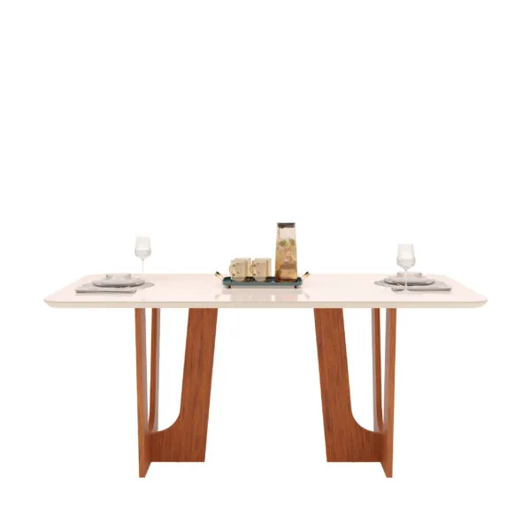 MESA NALA - TAMPO CHANF. MAD/VD 1700X900X30MM FREIJO/OFF WHITE - Image 2