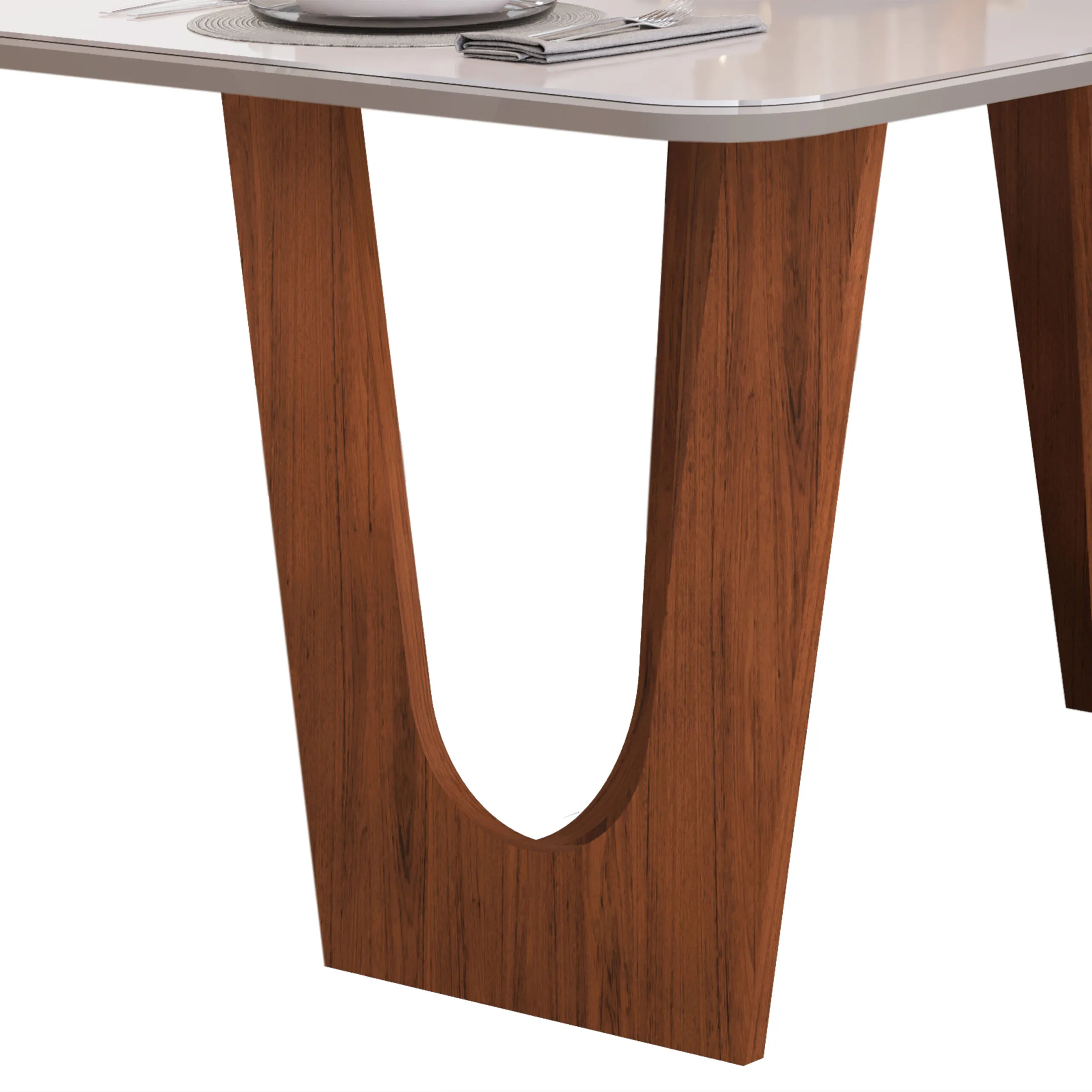 MESA NALA - TAMPO CHANF. MAD/VD 1700X900X30MM FREIJO/OFF WHITE - Image 4