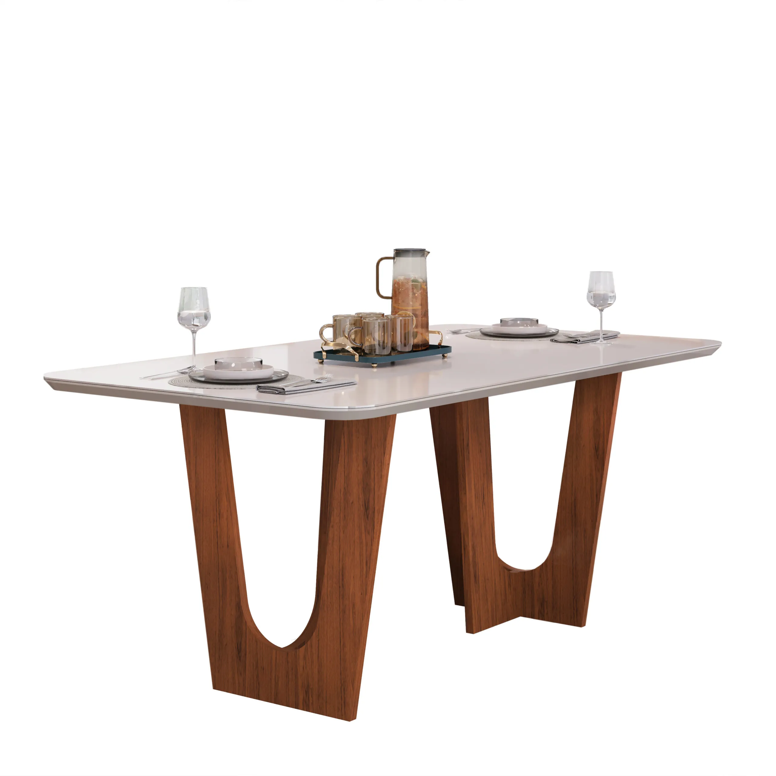 MESA NALA - TAMPO CHANF. MAD/VD 1700X900X30MM FREIJO/OFF WHITE - Image 3