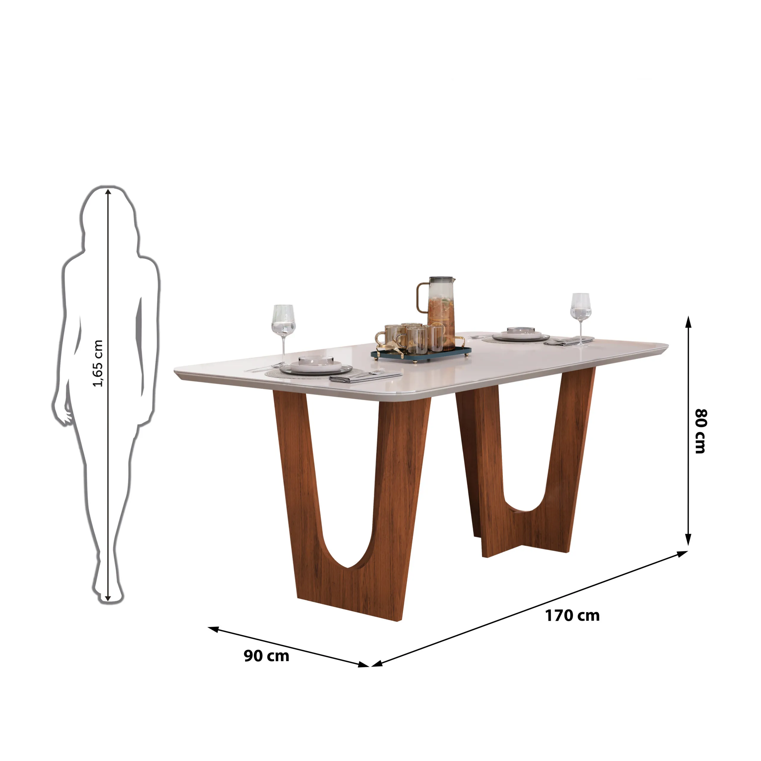 MESA NALA - TAMPO CHANF. MAD/VD 1700X900X30MM FREIJO/OFF WHITE - Image 6